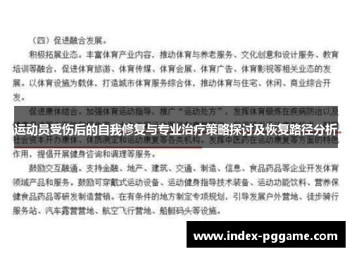 运动员受伤后的自我修复与专业治疗策略探讨及恢复路径分析
